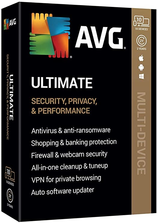 AVG Ultimate 10 Devices 2 Year + VPN