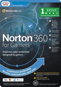 Norton 360 Gamer Edition 1 Device 12 Months